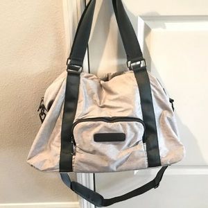 Fabletics Gym Bag Heathered Gray Detachable Strap